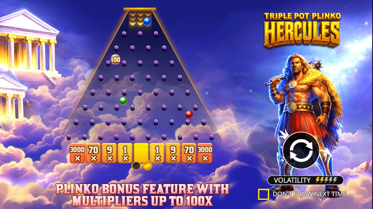 Triple Pot Plinko Hercules (Pragmatic Play) Image 1